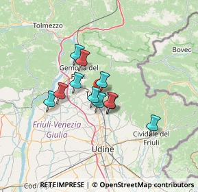 Mappa Via Campo Aperto, 33017 Tarcento UD, Italia (9.39727)