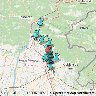 Mappa Via Campo Aperto, 33017 Tarcento UD, Italia (9.506)