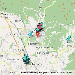 Mappa Via Campo Aperto, 33017 Tarcento UD, Italia (1.744)