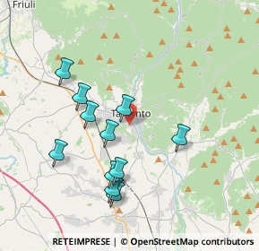 Mappa Via Campo Aperto, 33017 Tarcento UD, Italia (3.54)