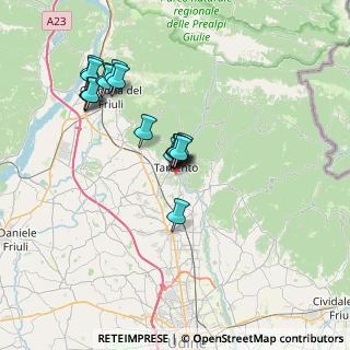 Mappa Via Campo Aperto, 33017 Tarcento UD, Italia (6.40647)