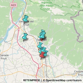 Mappa Via Campo Aperto, 33017 Tarcento UD, Italia (5.028)