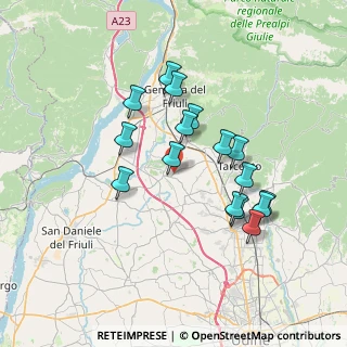 Mappa Via Casele, 33030 Buja UD, Italia (6.36)