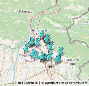 Mappa Viale Pontebbana, 33010 Magnano in Riviera UD, Italia (10.99389)