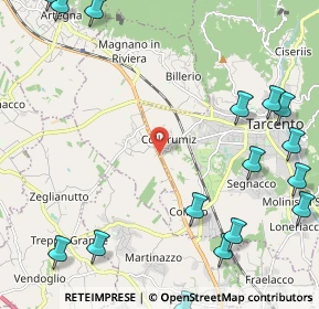 Mappa Viale Pontebbana, 33010 Magnano in Riviera UD, Italia (3.467)