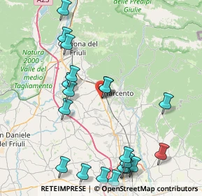 Mappa Viale Pontebbana, 33010 Magnano in Riviera UD, Italia (9.698)