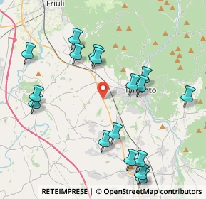 Mappa Viale Pontebbana, 33010 Magnano in Riviera UD, Italia (5.0515)