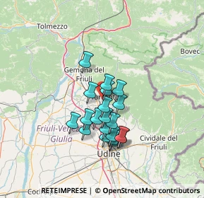 Mappa Via Udine, 33017 Tarcento UD, Italia (10.3175)