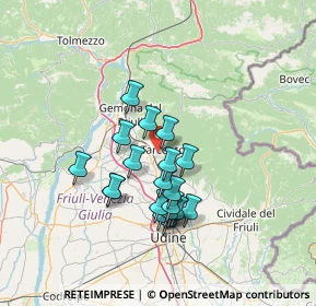 Mappa Via Udine, 33017 Tarcento UD, Italia (11.3975)