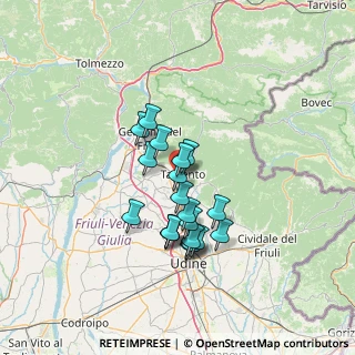 Mappa Via Udine, 33017 Tarcento UD, Italia (10.656)