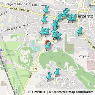 Mappa Via Udine, 33017 Tarcento UD, Italia (0.506)