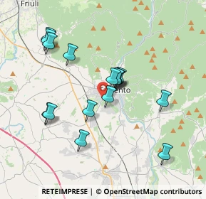 Mappa Via Udine, 33017 Tarcento UD, Italia (3.29688)
