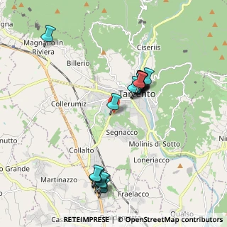 Mappa Via Udine, 33017 Tarcento UD, Italia (1.8285)