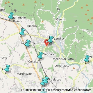 Mappa Via Udine, 33017 Tarcento UD, Italia (3.22273)
