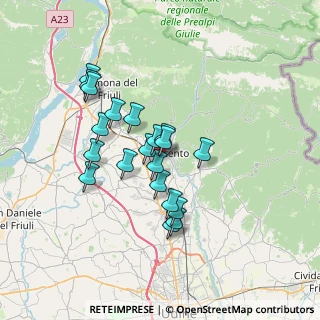 Mappa Via Udine, 33017 Tarcento UD, Italia (5.704)