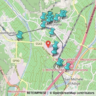 Mappa Viale Fenice, 38016 Mezzocorona TN, Italia (1.0155)