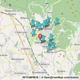 Mappa Via Nogaria, 33017 Tarcento UD, Italia (1.275)