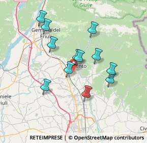 Mappa Via Nogaria, 33017 Tarcento UD, Italia (6.22)