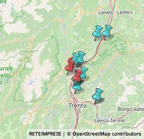 Mappa Via A. Degasperi, 38017 Mezzolombardo TN, Italia (9.74636)