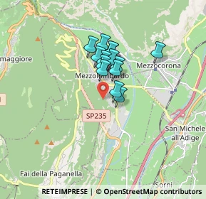 Mappa Via A. Degasperi, 38017 Mezzolombardo TN, Italia (1.11214)
