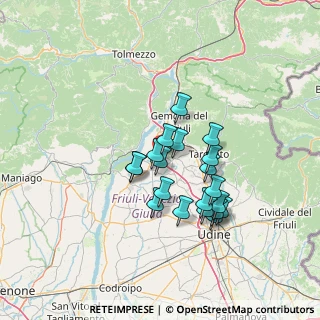 Mappa Via Andreuzza, 33030 Majano UD, Italia (11.0685)