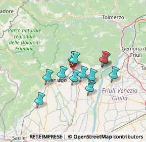 Mappa Via Monteli, 33092 Meduno PN, Italia (9.99417)