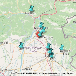 Mappa Via Monsignor Beinat, 33030 Buja UD, Italia (15.25133)