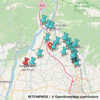 Mappa Via Monsignor Beinat, 33030 Buja UD, Italia (6.719)