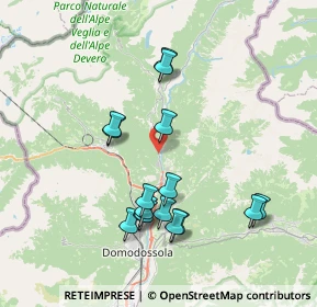 Mappa Via Rencio Superiore, 28862 Crodo VB, Italia (7.27375)