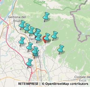 Mappa Via Garibaldi G., 33045 Nimis UD, Italia (5.6625)