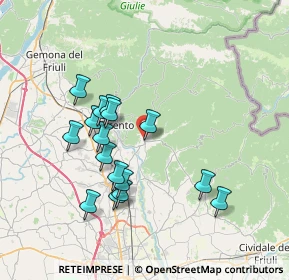 Mappa Via Garibaldi G., 33045 Nimis UD, Italia (6.70938)