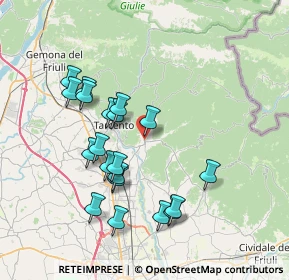 Mappa Via Garibaldi G., 33045 Nimis UD, Italia (7.0875)