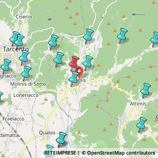 Mappa Piazza XXIX Settembre, 33045 Nimis UD, Italia (3.0985)