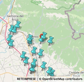 Mappa Piazza XXIX Settembre, 33045 Nimis UD, Italia (8.989)