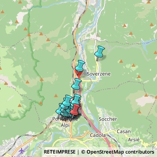 Mappa Autostrada d'Alemagna, 32014 Ponte Nelle Alpi BL, Italia (1.982)
