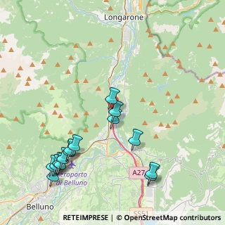 Mappa Autostrada d'Alemagna, 32014 Ponte Nelle Alpi BL, Italia (4.79067)