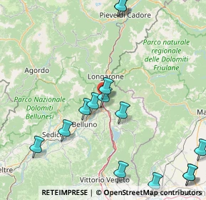 Mappa Autostrada d'Alemagna, 32014 Ponte Nelle Alpi BL, Italia (20.175)