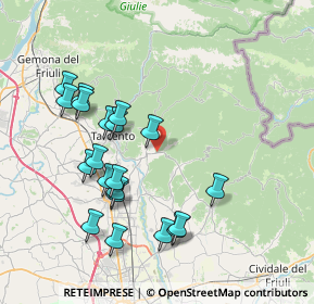 Mappa Nimis, 33045 Nimis UD, Italia (7.6985)