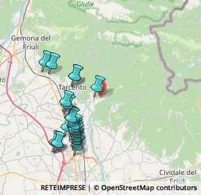 Mappa Nimis, 33045 Nimis UD, Italia (7.7165)