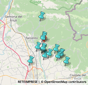 Mappa Nimis, 33045 Nimis UD, Italia (5.75067)