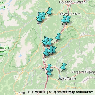 Mappa Via del Teroldego, 38016 Mezzocorona TN, Italia (12.2555)