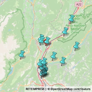 Mappa Via del Teroldego, 38016 Mezzocorona TN, Italia (8.731)