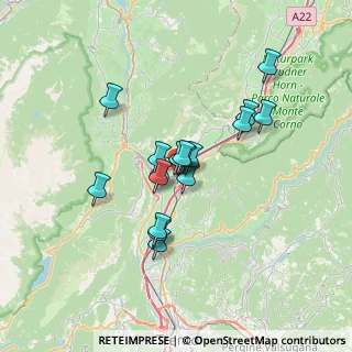 Mappa Via del Teroldego, 38016 Mezzocorona TN, Italia (5.08941)