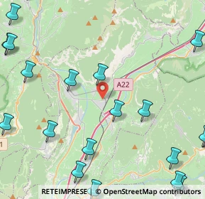 Mappa Via del Teroldego, 38016 Mezzocorona TN, Italia (6.5185)