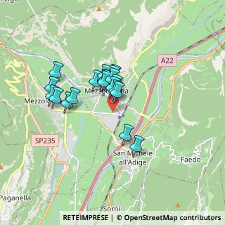 Mappa Via del Teroldego, 38016 Mezzocorona TN, Italia (1.2775)