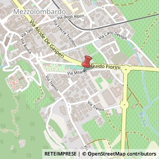 Mappa Via Milano, 16, 38017 Mezzolombardo, Trento (Trentino-Alto Adige)