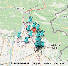 Mappa Via Paludo, 33017 Tarcento UD, Italia (10.887)