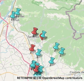 Mappa Via Carducci Giosuè, 33045 Nimis UD, Italia (9.9915)