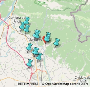 Mappa Via Carducci Giosuè, 33045 Nimis UD, Italia (5.51643)
