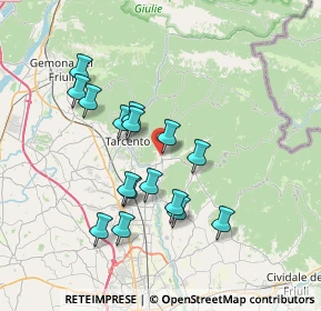 Mappa Via Carducci Giosuè, 33045 Nimis UD, Italia (6.4875)